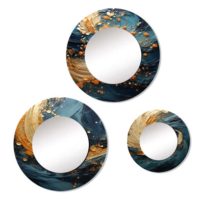Dilay Metal Round Mirror