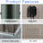 8ft X 4ft Metal Shed With Galvanized Structure, Gray Outlook Foundation Cover,-118823224
