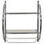 2 Piece Glass Floating Shelf with Towel Bar