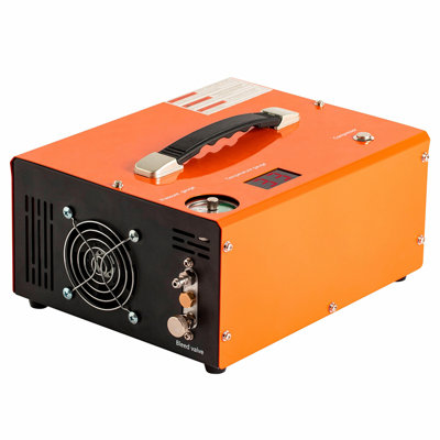 Compresseur d'air PCP, compresseur portable PCP 4500PSI avec convertisseur intégré, arrêt automatique, DC12V / AC120V et pompe de compresseur sans huile ni eau