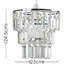 24.5cm H Drum Lamp Shade in Clear