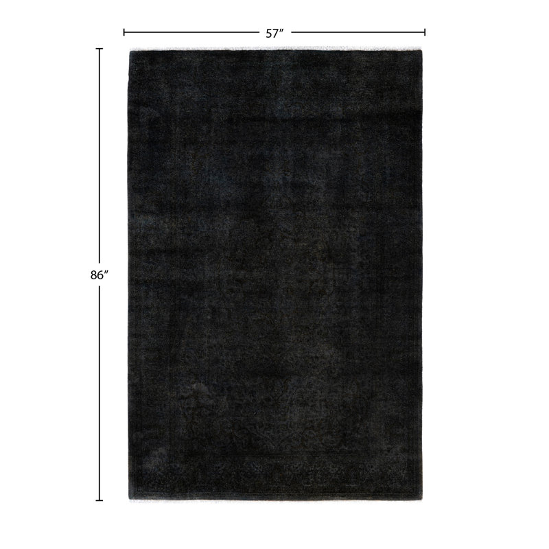 Overdyed One-of-a-Kind 4' 9" X 7' 2" Hand Knotted Area Rug