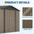 10 x 10 ft. Metal Outdoor Storage Shed with Lockable Door, Large Galvanized Steel Garden Tool Shed for Backyard, Patio and Lawn