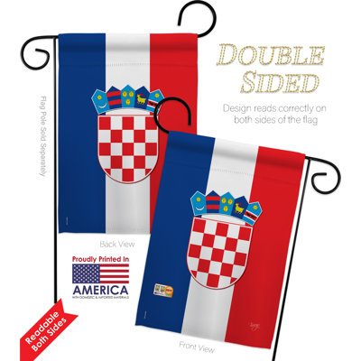 Double Sided 18.5'' H x 13'' W Polyester Flag Set