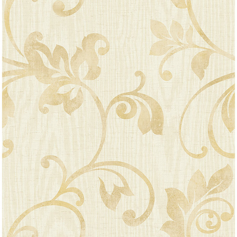  Papier peint non-encollé Designs, Amande métallique / miel