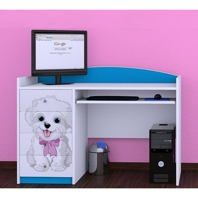 Cosimo 125cm Computer Desk, Blue