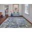 Denali Abstract Area Rug in Ivory/Indigo-618158845