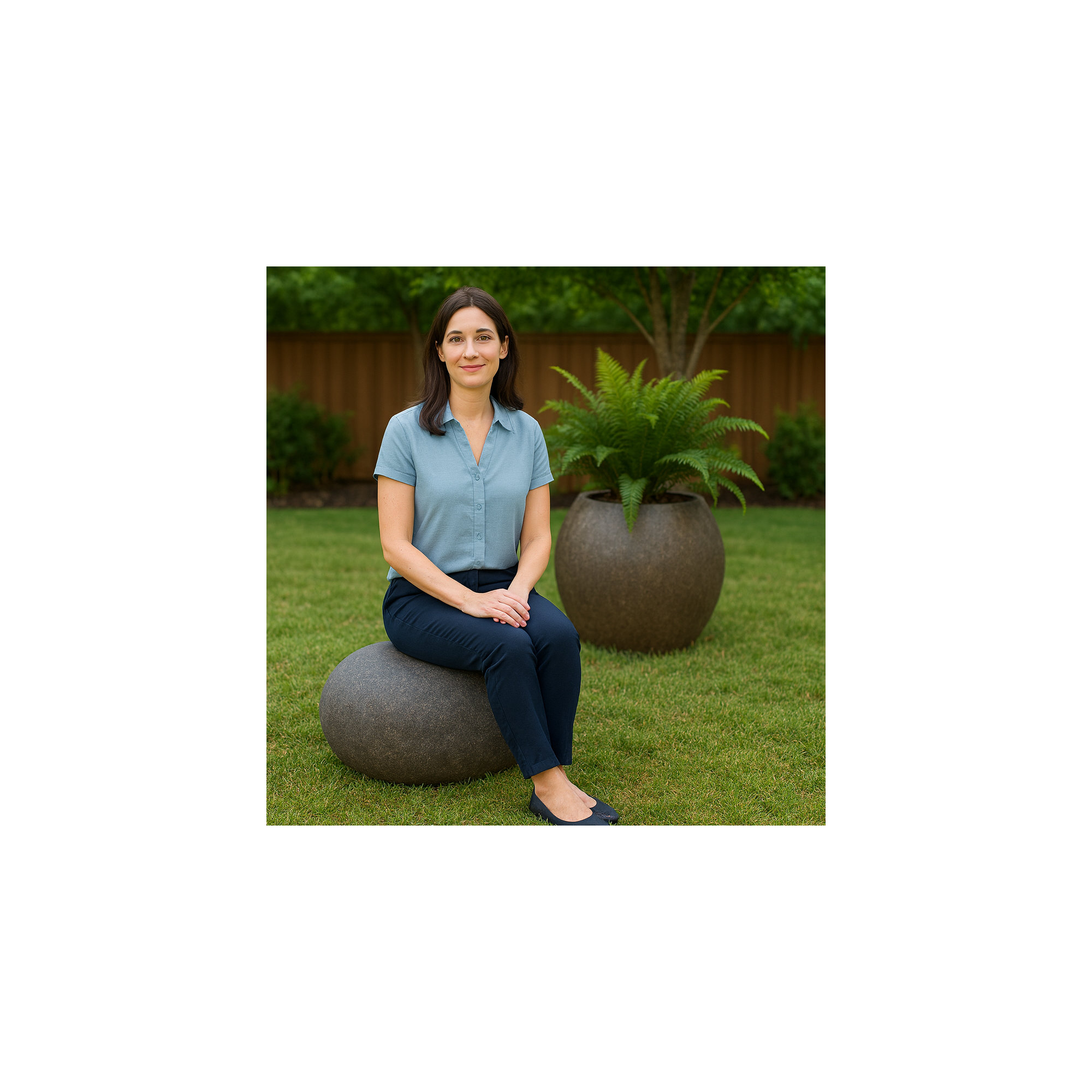 Lightweight Rock Garden Bench , 18" H x 24" W x 20" D, Brown Sand