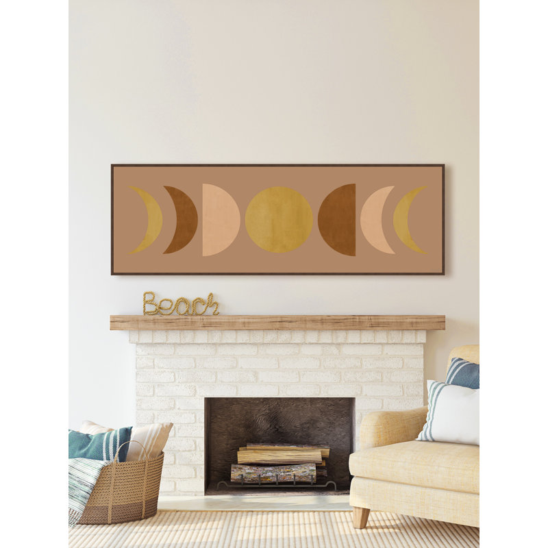 «Moon Phase Mirror», reproduction sur toile encadrée, H 10 po x l 30 po x P 1,5 po