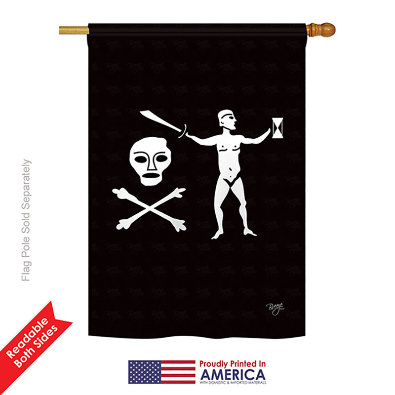 Drapeau de maison / jardin en polyester Walter Kennedy, H 40 po x l 28 po