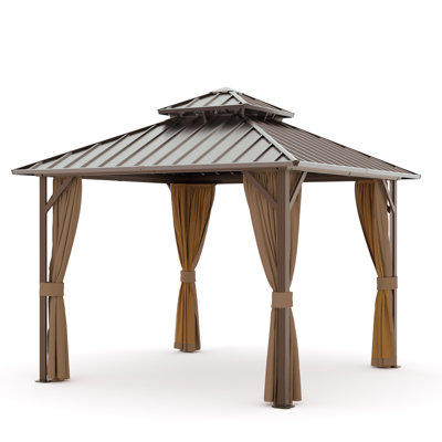 Aluminum Patio Hardtop Gazebo with Double Roof: Durable Protection and Stylish Design