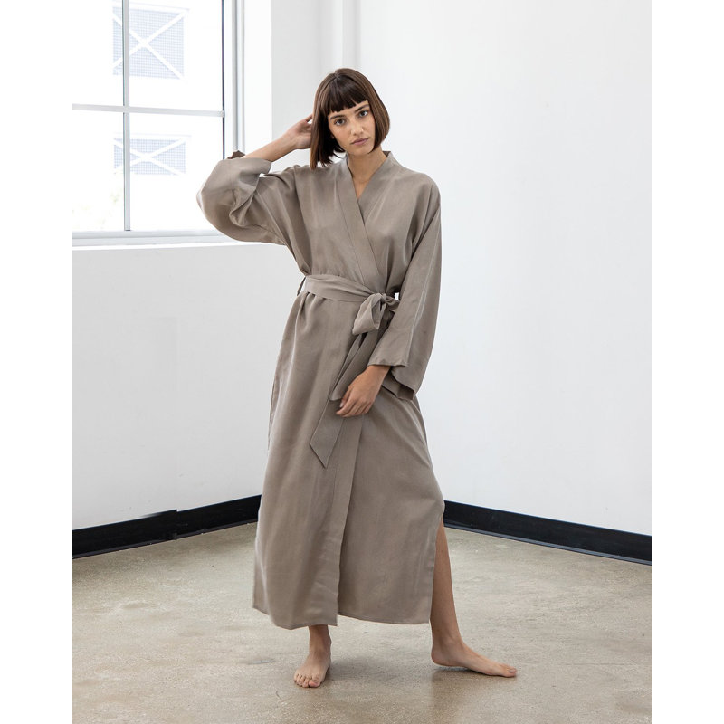 Boothville Silk Girl / Woman+ Mid-Calf Bathrobe