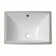 18.5"X13.5" White Ceramic Rectangular Undermount Bathroom Sink With Overflow