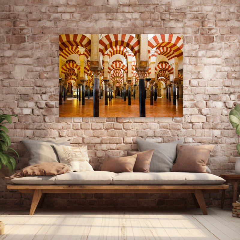 Intérieur de la grande mosquée, Cordoue, Andalousie, Espagne, architecture contemporaine, art mural, H 40 po x l 60 po