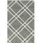 Tapis gris foncé en laine touffeté à la main Milroy-66633816