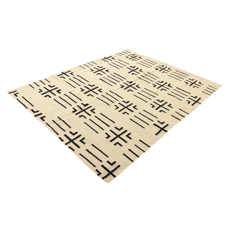 Tapis noir et blanc Newsom