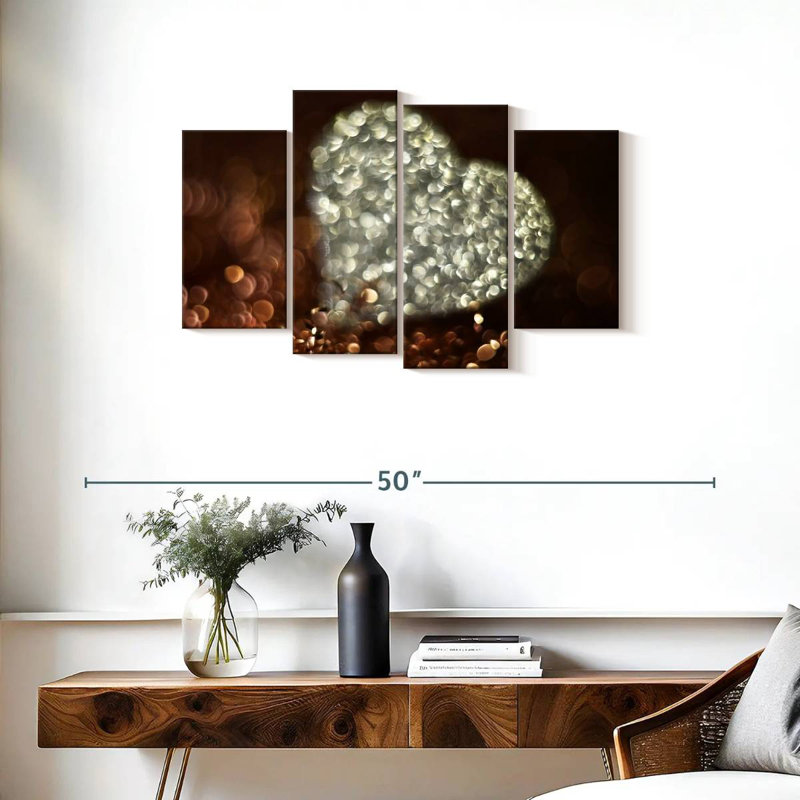 Hardie Silver Heart, 22" H x 36" W