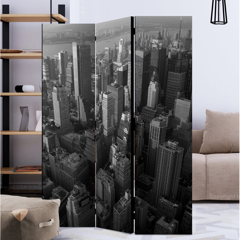 Mgrdich 172cm H Solid Wood Folding Room Divider, 3