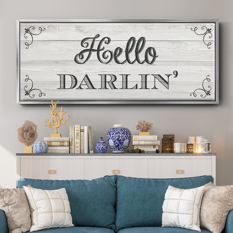 «Hello Darlin», toile encadrée