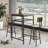 Bar Table, Equipped With 2 Bar Stools