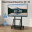 JYXCN Mobile TV Stand Heavy-Duty TV Cart On Casters 32-70"LCD LED OLED Plasma Flat Panel Screen up to 176 Lbs for Living Room And Office
