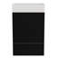 Meuble-lavabo rayé noir 20 po, profondeur 19,74 po, rangement organisé 28,08 po, efficace