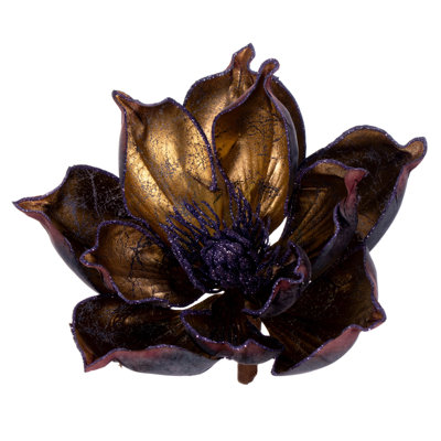 Pince à magnolia 7 "à paillettes dorées 7"