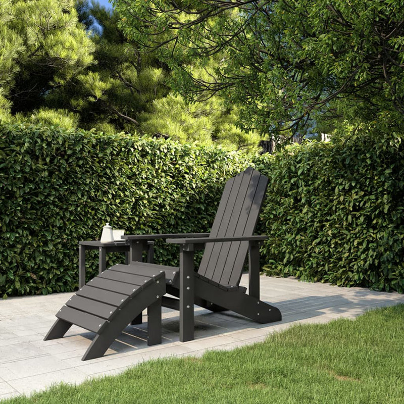 Linco Outdoor Adirondack Chair, Black