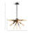 3-Light Spiked Chandelier