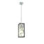 Bonfield 1 - Light Silver Square/Rectangle Pendant