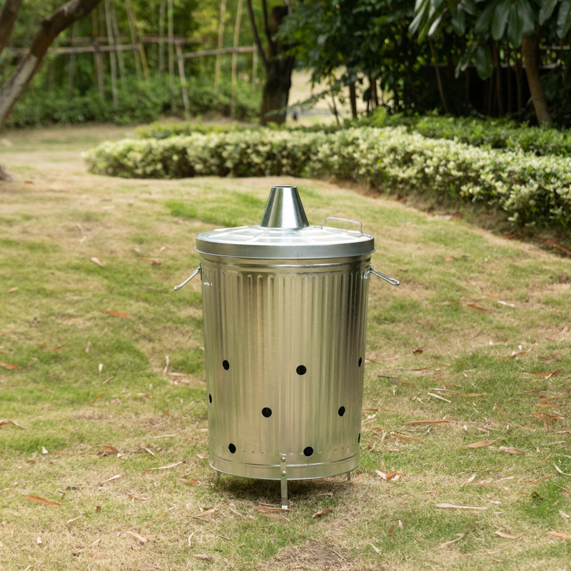 Lizandra Galvanized Incinerator Can