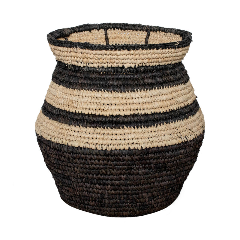 Striped Seagrass Basket, 16.9 qt