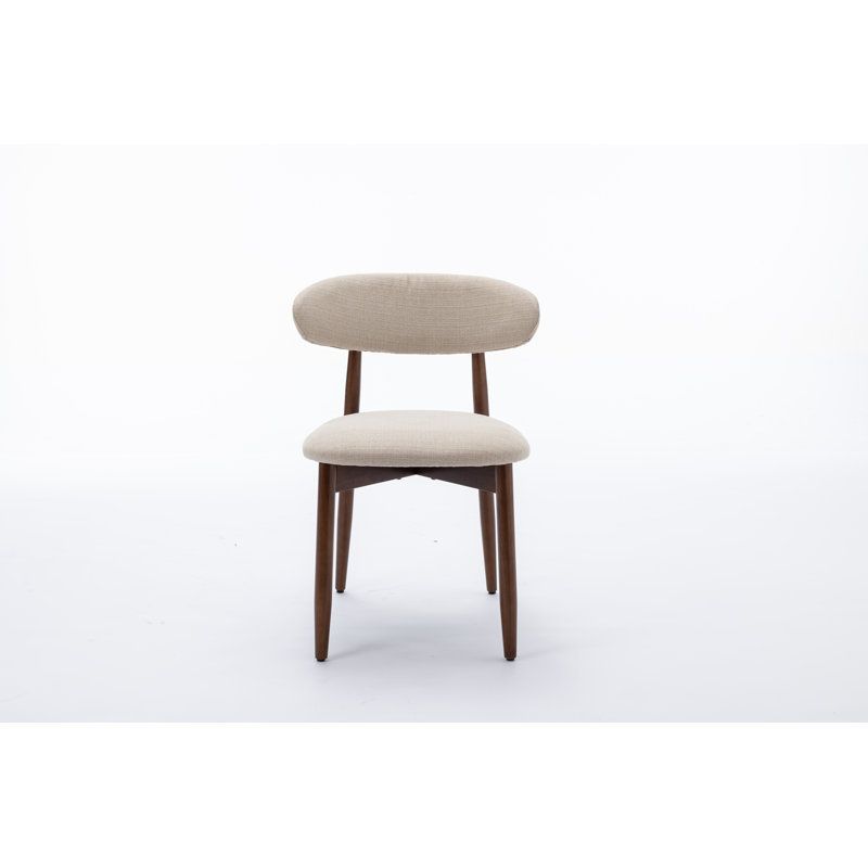 Chaise d'appoint rembourrée en bois massif, Chameau