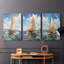 Série Sea and Shore Lxx - Ensemble de 3 toiles tendues avec châssis - Prêt à être accroché-598681942