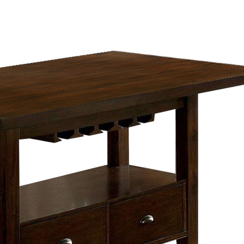 Table à hauteur de comptoir Boykins au fini cerisier brun