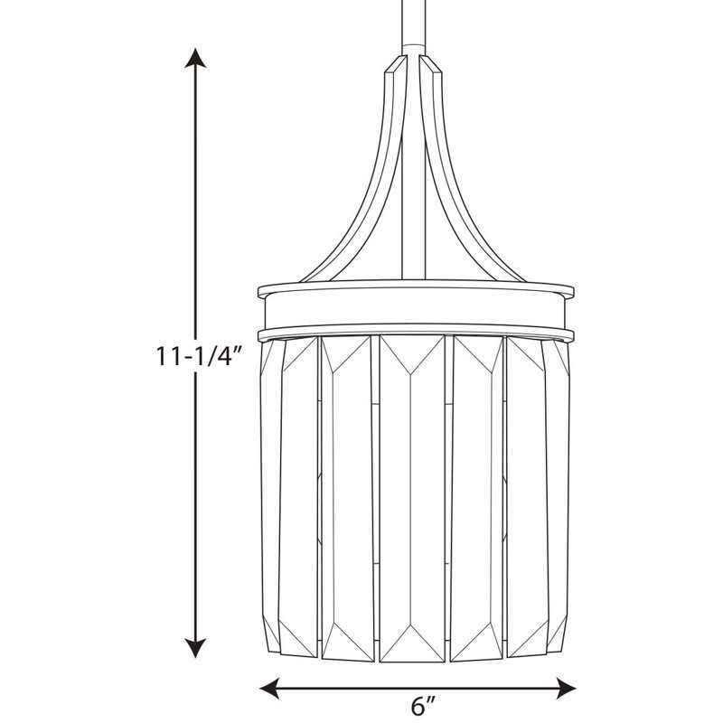 Khairee 1 - Light Single Pendant, Silver Ridge