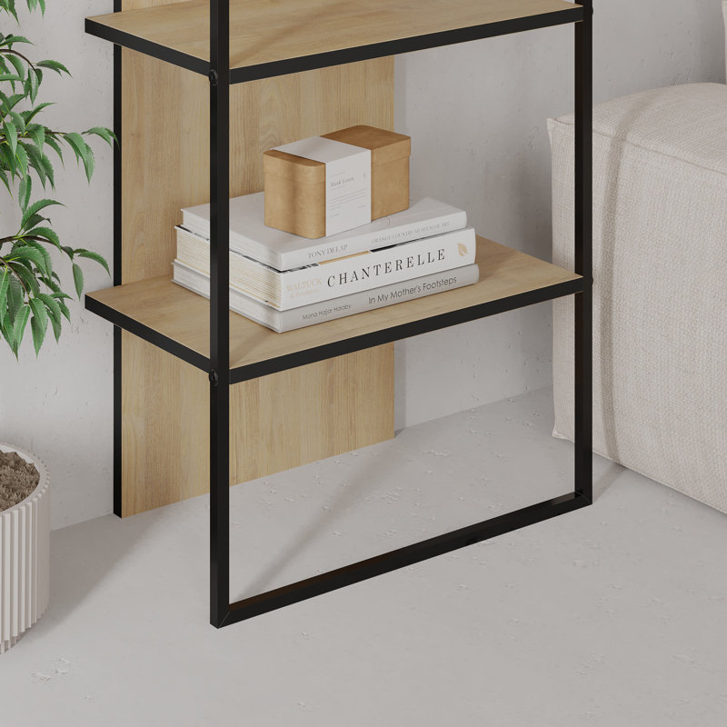 Archy Modern Bookcase 5-Tier Wall Mounted Shelf 180 cm, Sapphire Oak