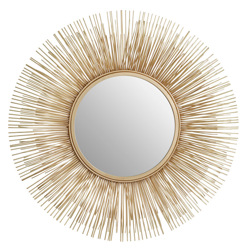 Metal Sunburst Mirror