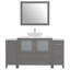  Ensemble de meuble-lavabo simple 60 "avec miroir 60"-27042754