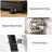 47.24" Entryway Table, Industrial 5-tier Console Sofa Table  With Multiple Storage Shelves-2040236991