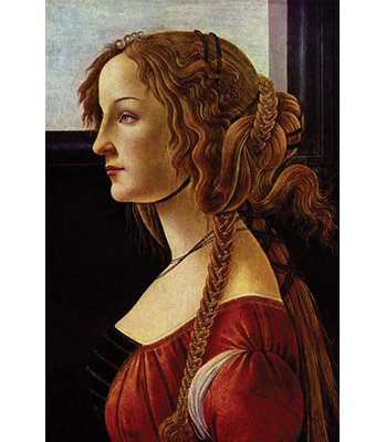 Portrait Of Simonetta Vespucci by Sandro Botticelli - Unframed Print