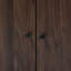 Armoire de rangement à chaussures à 2 portes en bois fini noyer Marialy, H 32,1 po x l 23,6 po x P 11,8 po Marialy