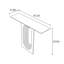 Italian modern simple black console table-1078007423