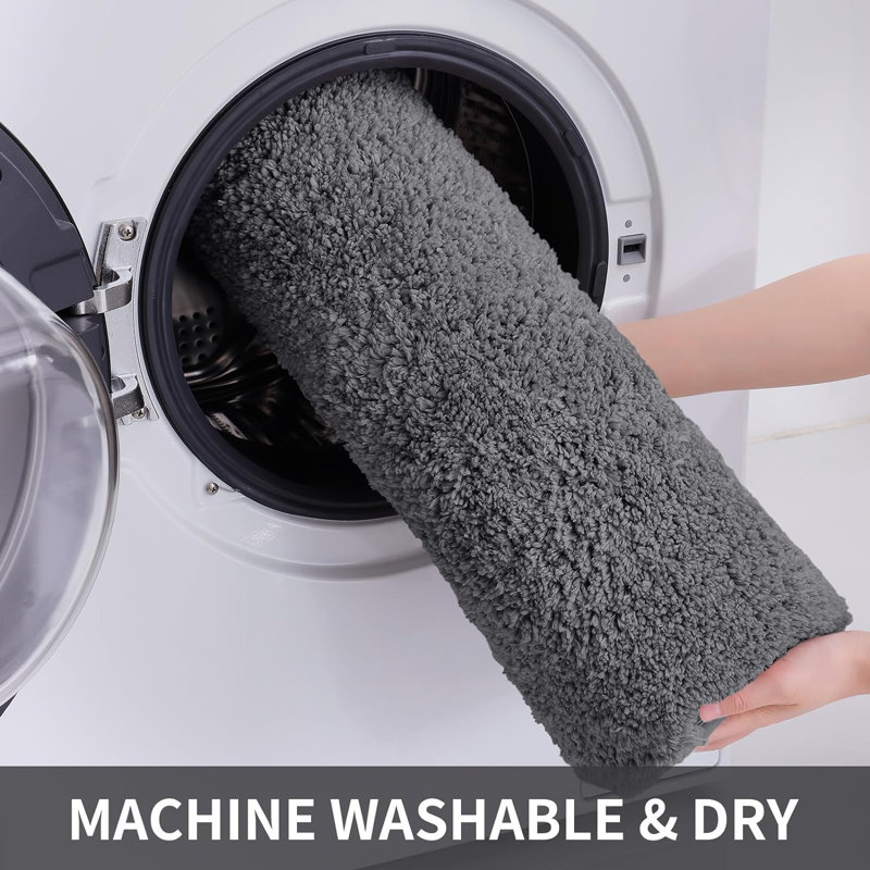Yate Microfiber / Microsuede Non-Slip Bath Rug