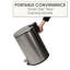 Yeung Steel Step On Kitchen Trash Can-1037777378
