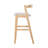 Balmain Indoor Rubberwood Barstool Finished And Beige Upholstery, Set Of 2-148988202