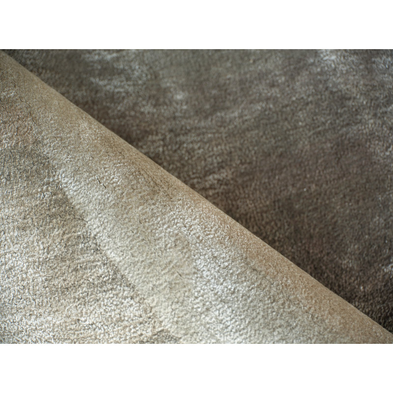 Mitomo hand-tufted Wool/Viscose Taupe Area Rug