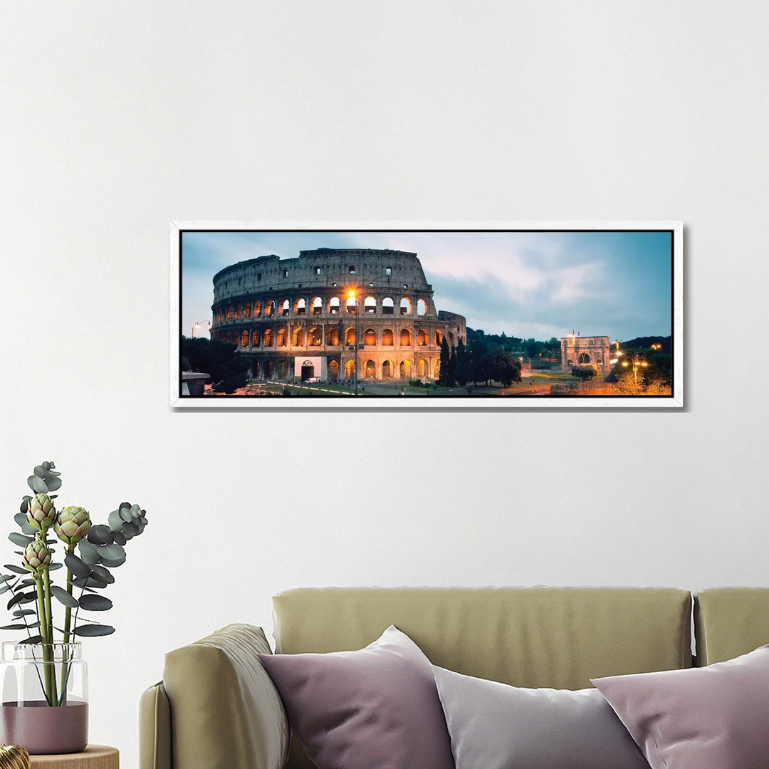 Abenddämmerung am Kolosseum von Matteo Colombo - Panoramic Gallery- Giclée auf Leinwand