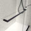 Porte de douche coulissante noire matte sans cadre North American