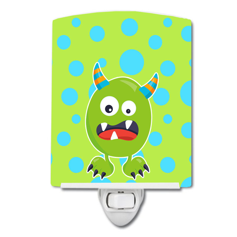 Éclairage de nuit en céramique little monster greenie doodle